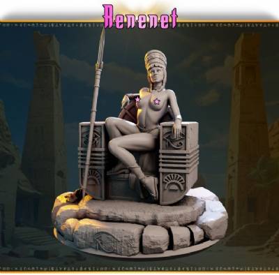 Renenet on Throne-topless (75mm)